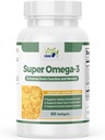 Super Omega-3 Fish Oil, tukee Heart Health, 1000 Mg, 300 Mg Omega-3, Rapid Release Softgels, Made in USA, 60 Softgels