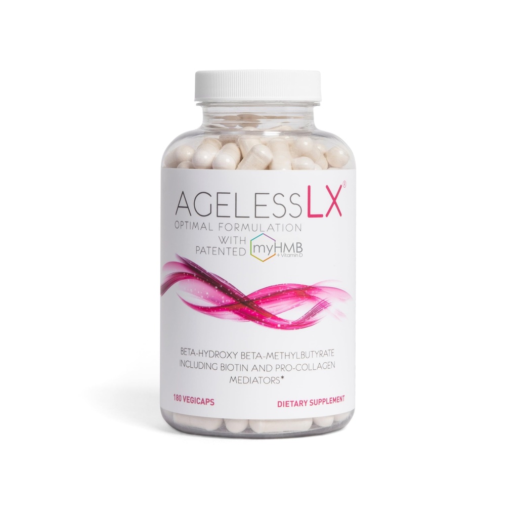 IkätönLX HMB täydentää naisille - Collagen Enhancer kapselit - Anti-Aging 40 + Lean lihasten rakentaja - Biotiini, D3-vitamiinia K2 täydentää nuorekas iho - 60 tarjoilut