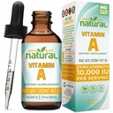 Miksi ei luonnollinen A-vitamiini Drops 10000 IU - nestemäinen retinyylipalmitaatti Coconut MCT Oil, Vegan Vit A Supplement for Skin - 1 oz sublingual Tincture