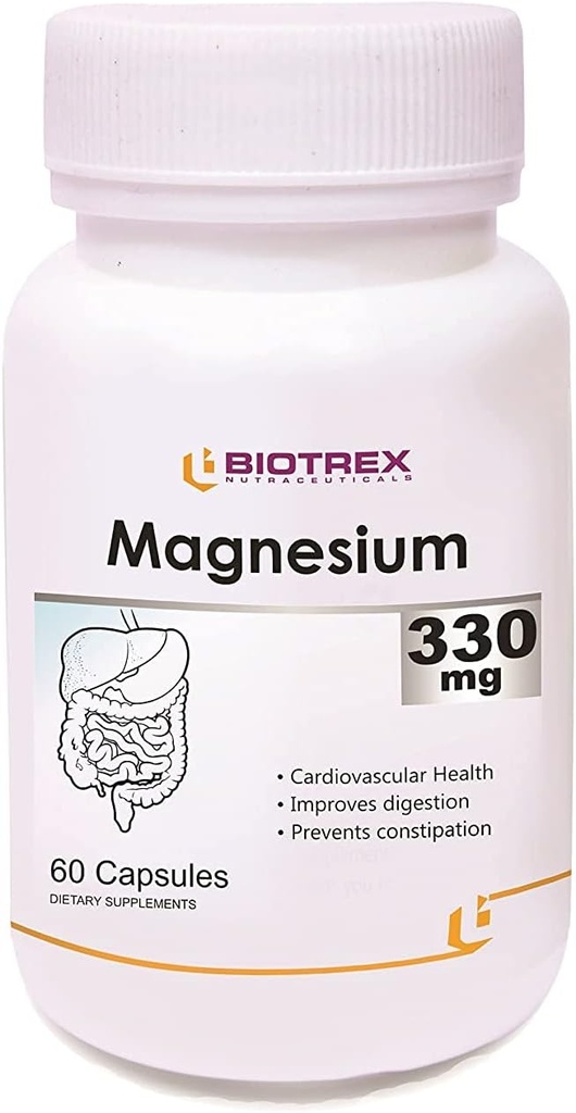 Panihari Biotrex Nutraceuticals Magnesium 330Mg kapslar - 60 greve