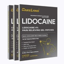 CARELAND Lidokaiini Gel Patch, 18 Count Maximum Strength Kipu Patchs for Muscle Relief niskassa Polvi takaisin ja olkapäät hajuton Numbering Patch rauhoittava hermot, nivelet