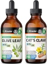 BIO KRAUTER Olive Leaf Tincture 4 Fl. Oz. & Cats Claw Tincture 4 Fl. Oz.