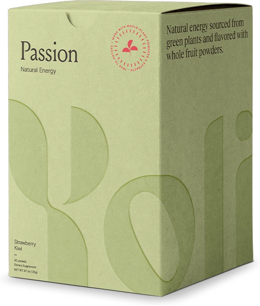 Yoli® Passion Energy Drink Powder Mix - Natural Energy Drink Mix for Endurance and Stamina, 30 Packetsia - Mansikkakiviä