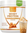 Whey Isolate Protein Powder - Low Carb Protein Powder för kvinnor - Sweetened med Stevia Whey Isolate Protein för muskeltillväxt - naturligt rent proteinpulver (Caramel, 15 portioner)