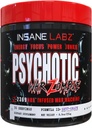 Insane Labz Psychotic War Zombie High Stimulant Pre Workout Powder, Extreme Lasting Energy, Focus och Pump med Beta Alanine, L-Arginine, 30 portioner (Grape)