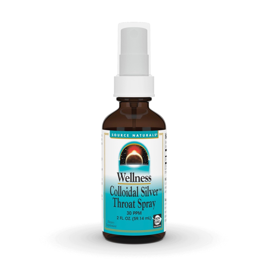 Source Naturals Wellness Kolloidinen Silver Croat Spray - 30 PPM - 2 Fluid oz