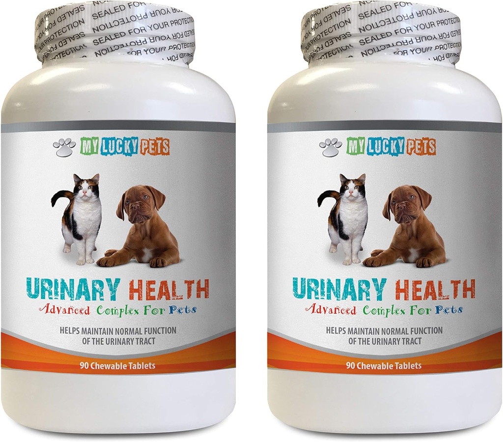Katt Urinary Tract Health - Husdjur Urinary Health Complex - för hundar och katter - Advanced Bladder Support - Cranberry Pills för katter - 2 flaskor (180 Behandlar)