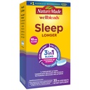 Nature Made Wellblends Sleep Pidempi, Melatoniini 10 mg, L theanine 100 mg, ja GABA 100 mg, Sleep Supplement, 35 Tri- Layer tablettia