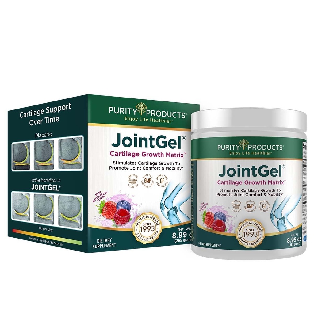 Puhtaus Tuotteet JointGel Formula Collagen Peptides + MSM - tukee Joint Joustavuus + Fortify Joint Cartilage - Berry Powder - 30 päivän toimitus