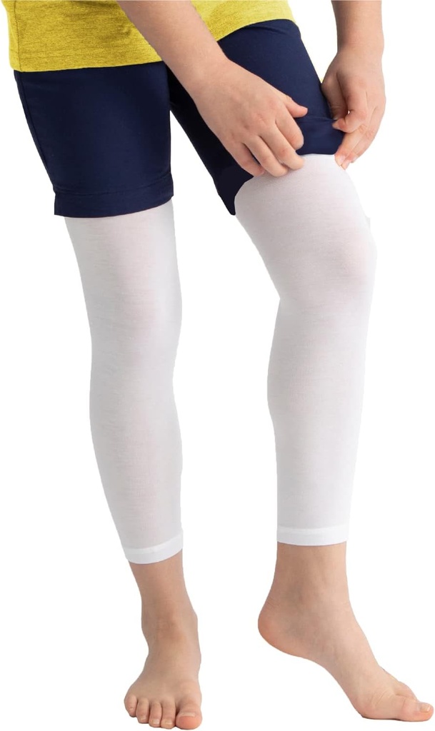 AD RescueWear Ultra-Soft Non-Itch Eczema Pants för barn, miljövänlig Tencel Eczema kläder, ingen zink eller dyes (3 år) Vit vit