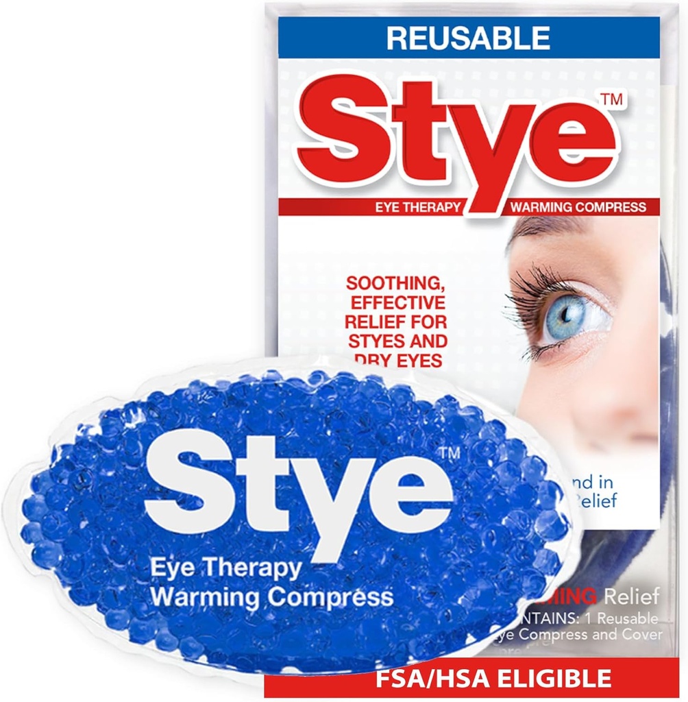 Stye Eye Therapy Reusable Warming Compress, lättnad för styes och torra ögon, återanvändbar