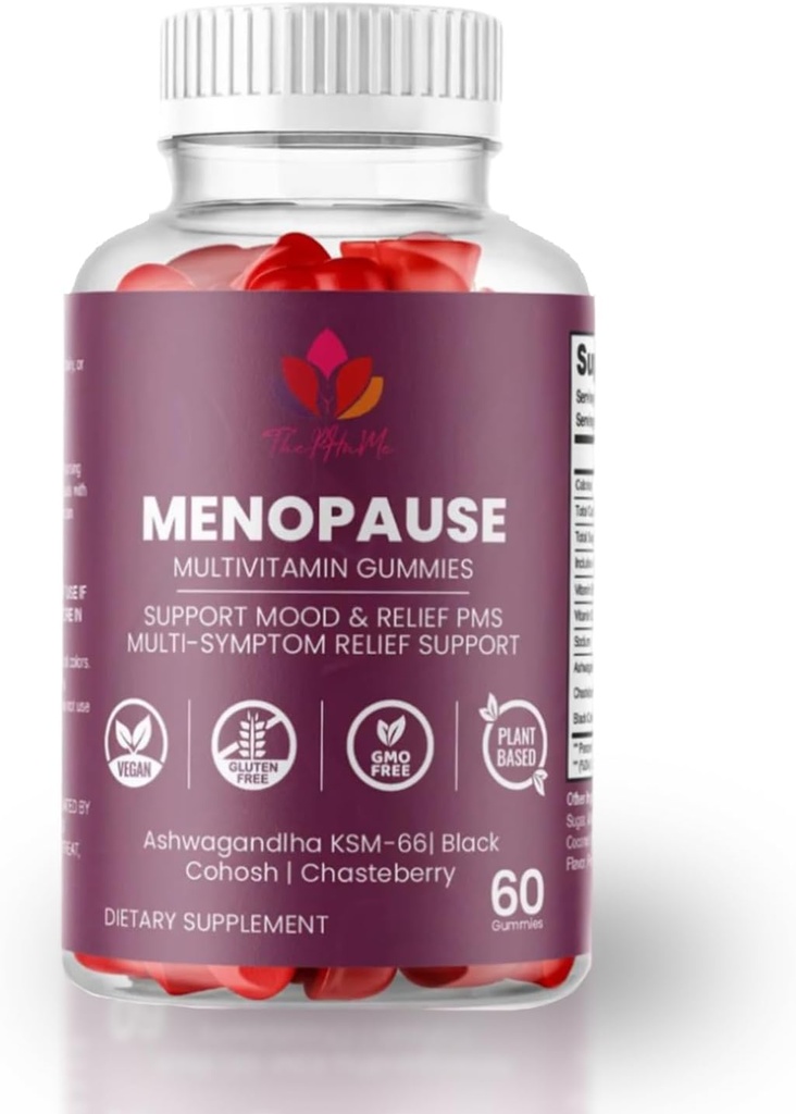 Menopause Gummies with Black Cohosh & Ashwagandha KSM-66 