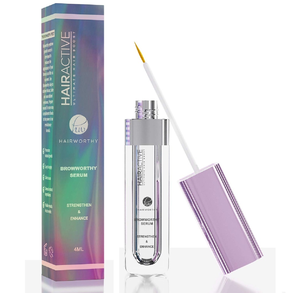 Browworthy Eyebrow förbättrar Serum för tjockare, Fuller och mer definierade ögonbryn. Beprövad formel stimulerar och främjar naturlig surftillväxt.