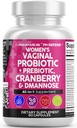 Clean Nutraceuticals Vaginal Probiootit naisille karpalo, D-Mannose, Prebiootit, pH Balance Support, feminiini terveys, virtsan virtsatie Cleanse .