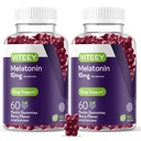 Vitey Melatoniini Gummies 10mg - Uni Gumies aikuisille Extra Strength Melatoniini - Vegaani, GMO vapaa, gluteeniton - 120