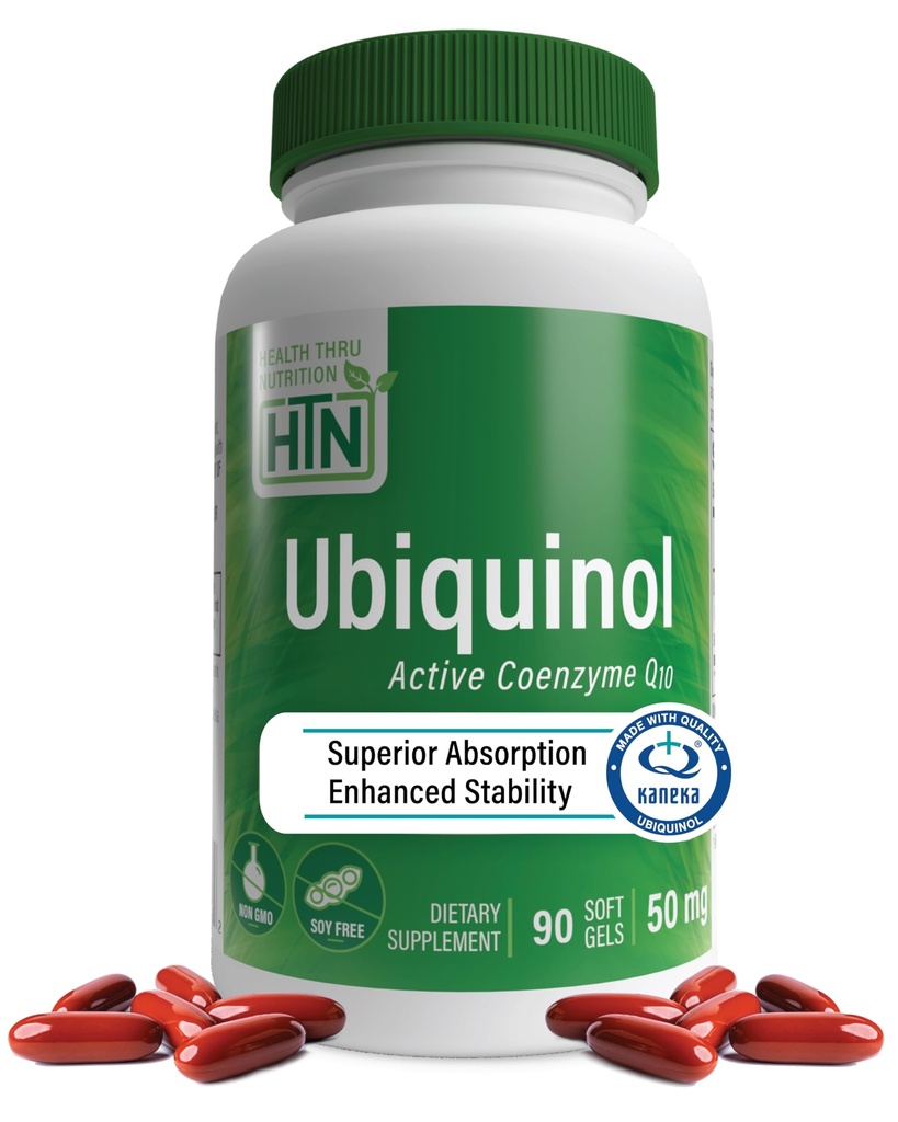 Health Thru Nutrition Ubiquinol 50 mg 90 Softgels as Kaneka QH Alennettu CoQ-10 ... ... 3. osapuoli testattu....