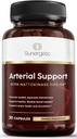 Sunergetic Premium Nattokinase Supplement for Arterial Support - Nattokinase 2000 FU (NSK-SD) Pycnogenol, Pomegranat & Beets - 100mg Nattokinase för artär hälsa, hjärta och blodkärl-30 kapslar