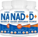 2200 mg Liposomal NAD+ Tillägg, NAD Supplement för cellulär energi, åldrande Defese,180 kapslar