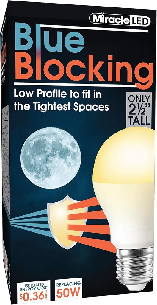 Ihme LED 3W Sininen tukos Lämmin Keltainen Tiukka Spaces Unilamppu Korvata jopa 50W replikoida asetukset Aurinko ja tuottaa Melatoniini Organically, Amber Glow, 609013