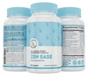 Legacy Wellness Zen Ease Calm Mind Supplement - Natural Vegan Formula - 5-HTP, Ashwagandha, St. John's Wort, L-Theanine, Magnesium, B-vitamins - Kapselit edistää hyvää tunnetta rauhaa