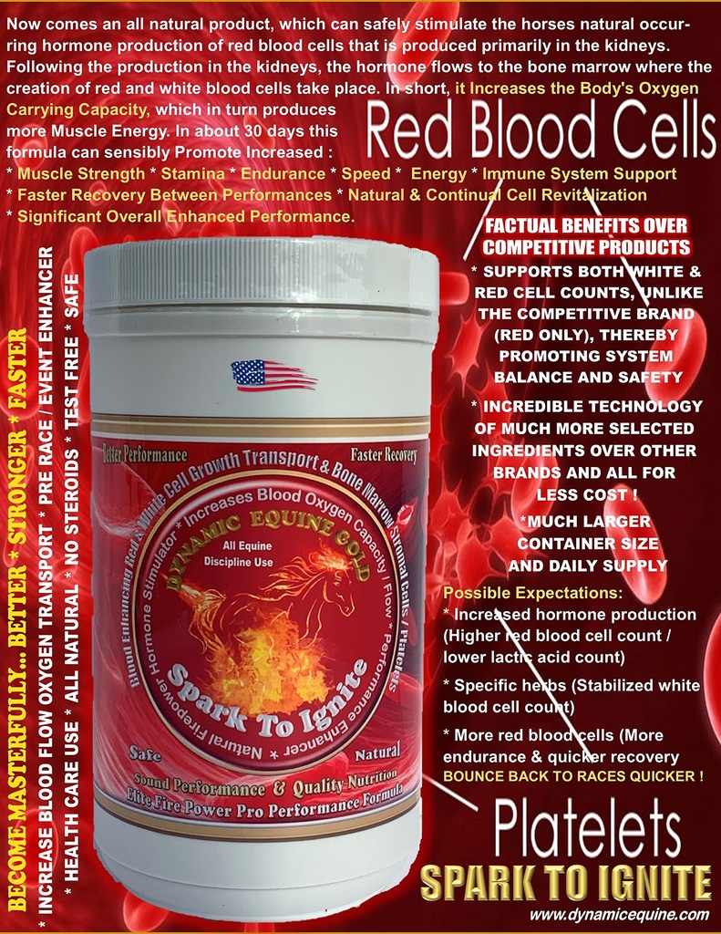 Spark to Ignite ... Blood Oxygenation Natural Fire Power Pro Performance Enhancer. Luonnollisesti stimuloi EPO Hormoni Boost Performance.