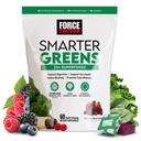 FORCE FACTOR Smarter Greens Superfood Chews, Greens och Superfoods med Probiotika, Antioxidanter och Fiber, Greens Supplement för att stödja Digestion, Nitric Oxide och Energy, 60 Soft Chews