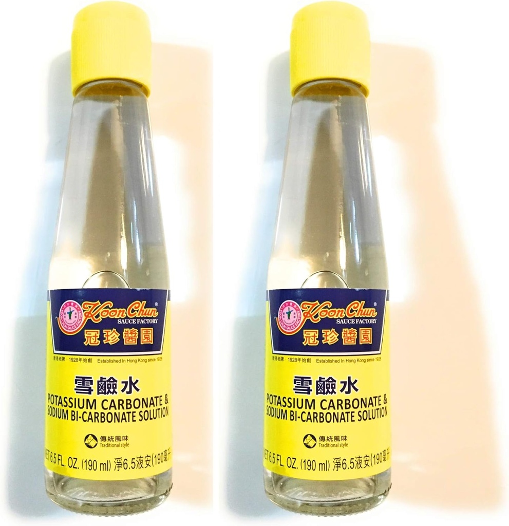 Koon Chun Potassium Carbonate & Sodium Bi-Carbonate Solution 8.5 Oz(2 Pack)
