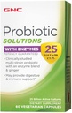 GNC Probiotic Solutions Enzymes, Tarjoaa Ruoansulatus- ja immuunitukea, 25 miljardia PMY, 60 kasvissyöjä kapselia, 60 tarjoilua