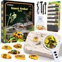 GobiDex Amber Dig Kit- Keinotekoinen Hyönteis Hartsi, Kaivaa 6 Hyönteisnäytteet, STEM Geographic Vikoja Lelut, Kaivaminen Lelut hauska ötökät Party Favors, Tiede Kits lapsille Ikä 6-8 8-12