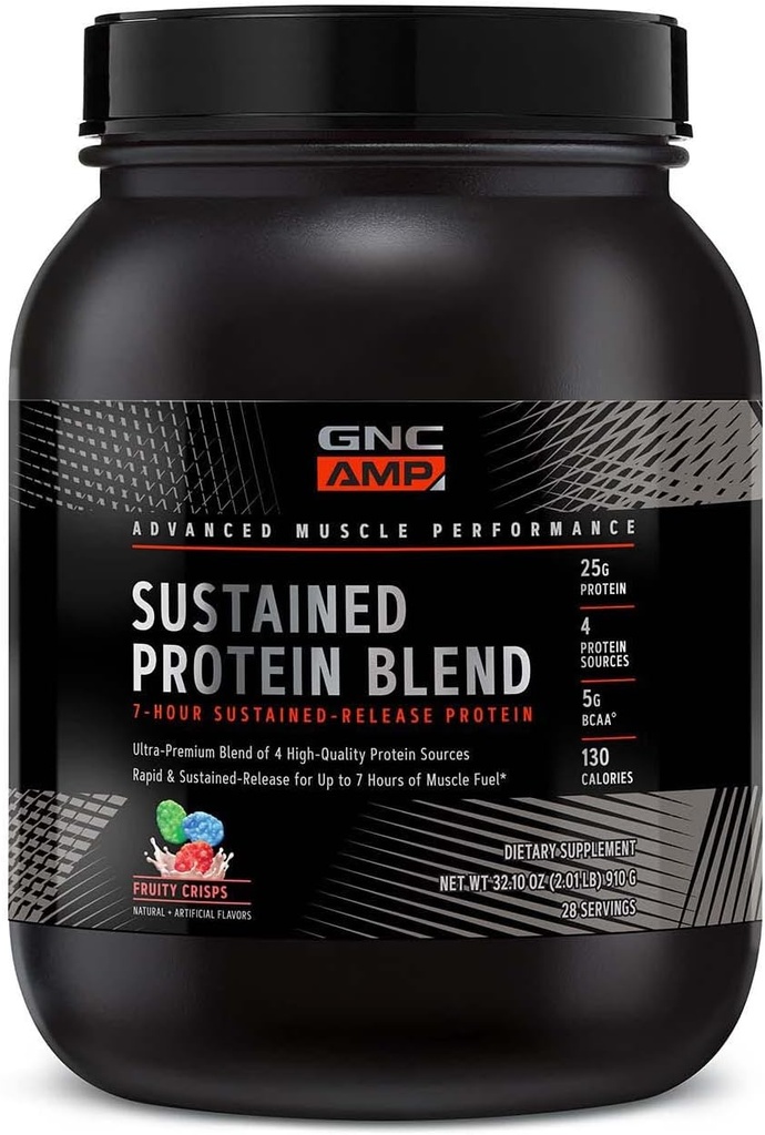 GNC AMP Kestävä proteiini Blend - Fruity Crisps (28 Servings)