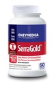 Enzymedica, SerraGold, korkean tehon Serrapeptaasi-entsyymilisä, tukee hengitystä, sydän- ja immuunitoimintaa, 60