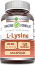 Hämmästyttävä Formula L-Lysine 500 mg kapselit Aminohappo Supplement 