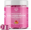 FIOR 60 t Biotiini ja kollageenilisät. Paras Collagen & Biotin vitamiineja hiusten ihon ja kynsien. Collagen Gummies & Biotin Gummies ovat hiukset iho ja kynnet vitamiinit Kauneus Gummies.