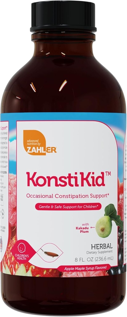 Zahler KonstiKid, Lapset Ummetus Support Supplement, LiquidUmmetus Helppo, Tukee Säännöllisyys & Ruoansulatusterveys, 8OZ