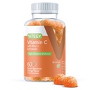 Viteey Vitamin C Gummies för vuxna och tonåringar med Zinc & Echinacea - Immune Support Gummies - Vegan, Gelatin Free, Gluten Free, GMO Free - Tasty Vitamin C Chewable Orange smaksatt Gummy