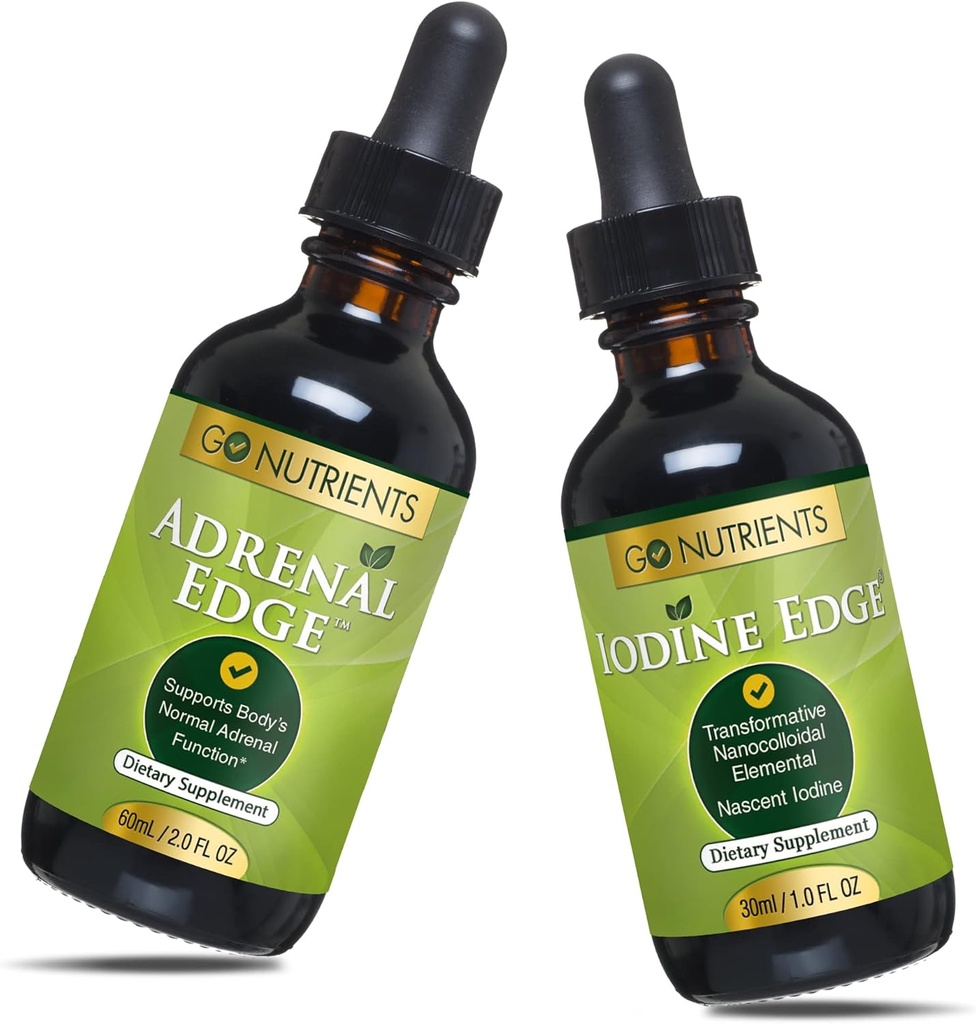 Go Nutrients Adrenal Edge & Nascent Jodi Supplement 