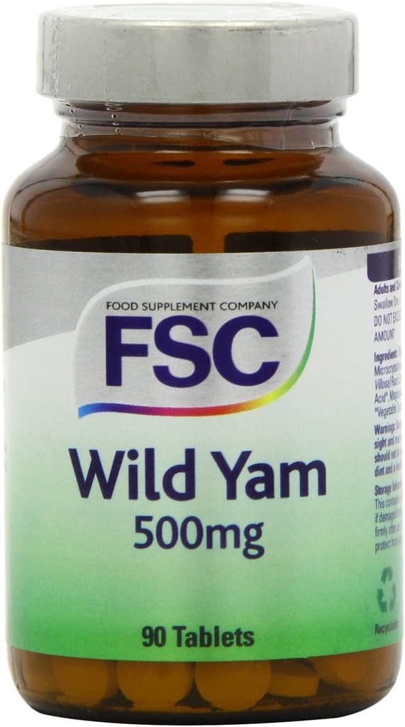 FSC 500mg Wild Yam - 90 tabletin pakkaus