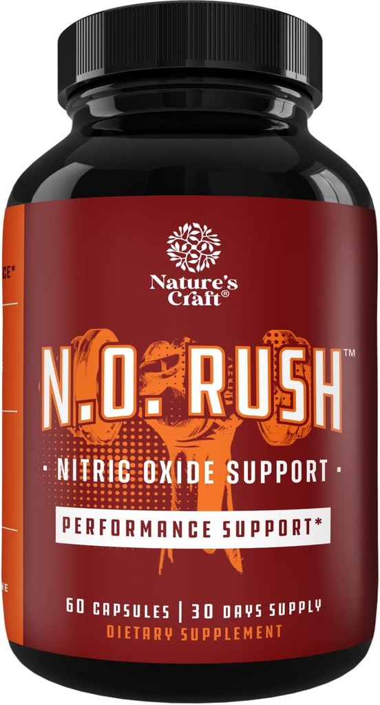Typpioksidi tuki pillereitä - Natural harjoitus täydentää & harjoitus Enhancer - Boost Energy Strength Recovery Muscle Builder - Pure L-arginiini & L-Citrulline Aminohappo kapselit - Natures Craft