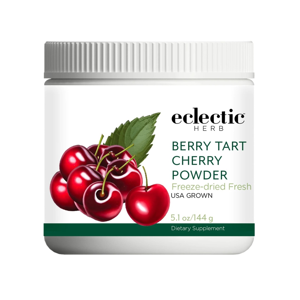 Eklektisk ört - Berry Tart Cherry Powder | Gemensam Support Supplement | Superfood Vitamin & Mineral Supplement | Frystorkad, Vegan, Non-GMO, Gluten-Free (5,1 oz | 144 g)