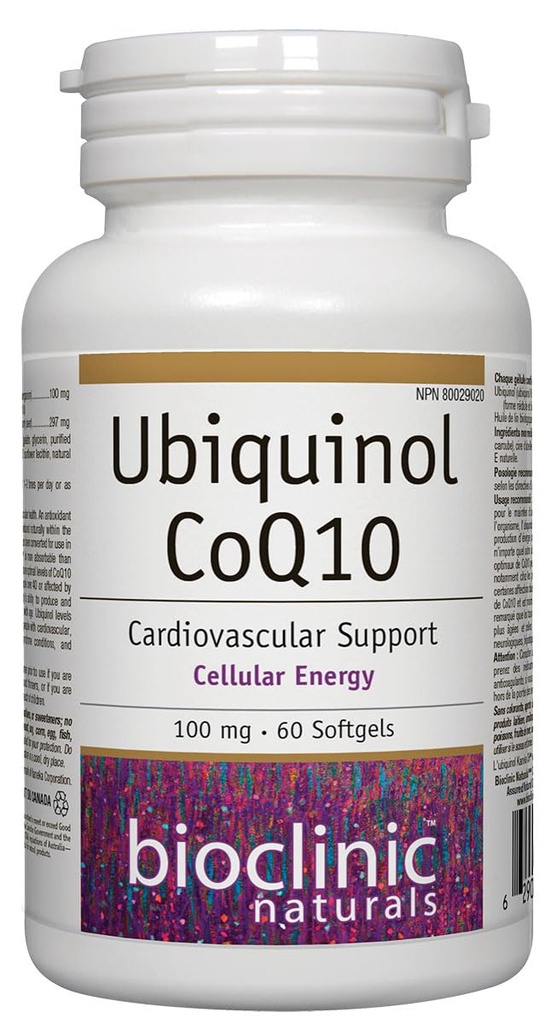 Bioclinic Naturals Ubiquinol Softgels, 60