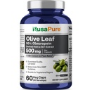 NusaPure Olive Leaf 50:1 uute, 500 mg vastaa 25 000mg - 50% Oleuropein Vegan / kasvissyöjä - Super Strength Ei öljy 60 kapselia