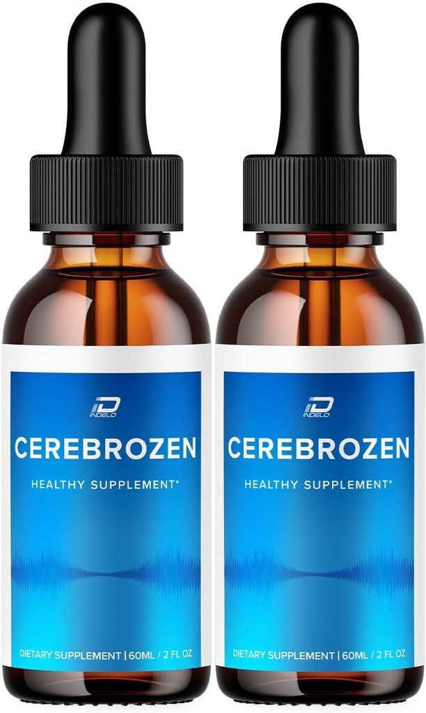 Cerebrozen Tinnitus korvatipat - Cerebrozen 24, Cerebrozen Liquid Drops, Cerebrozen Reviews, Cerebrozen Drops for Ear Relief (2 Pack - 120 ML)