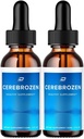 Cerebrozen Tinnitus korvatipat - Cerebrozen 24, Cerebrozen Liquid Drops, Cerebrozen Reviews, Cerebrozen Drops for Ear Relief (2 Pack - 120 ML)