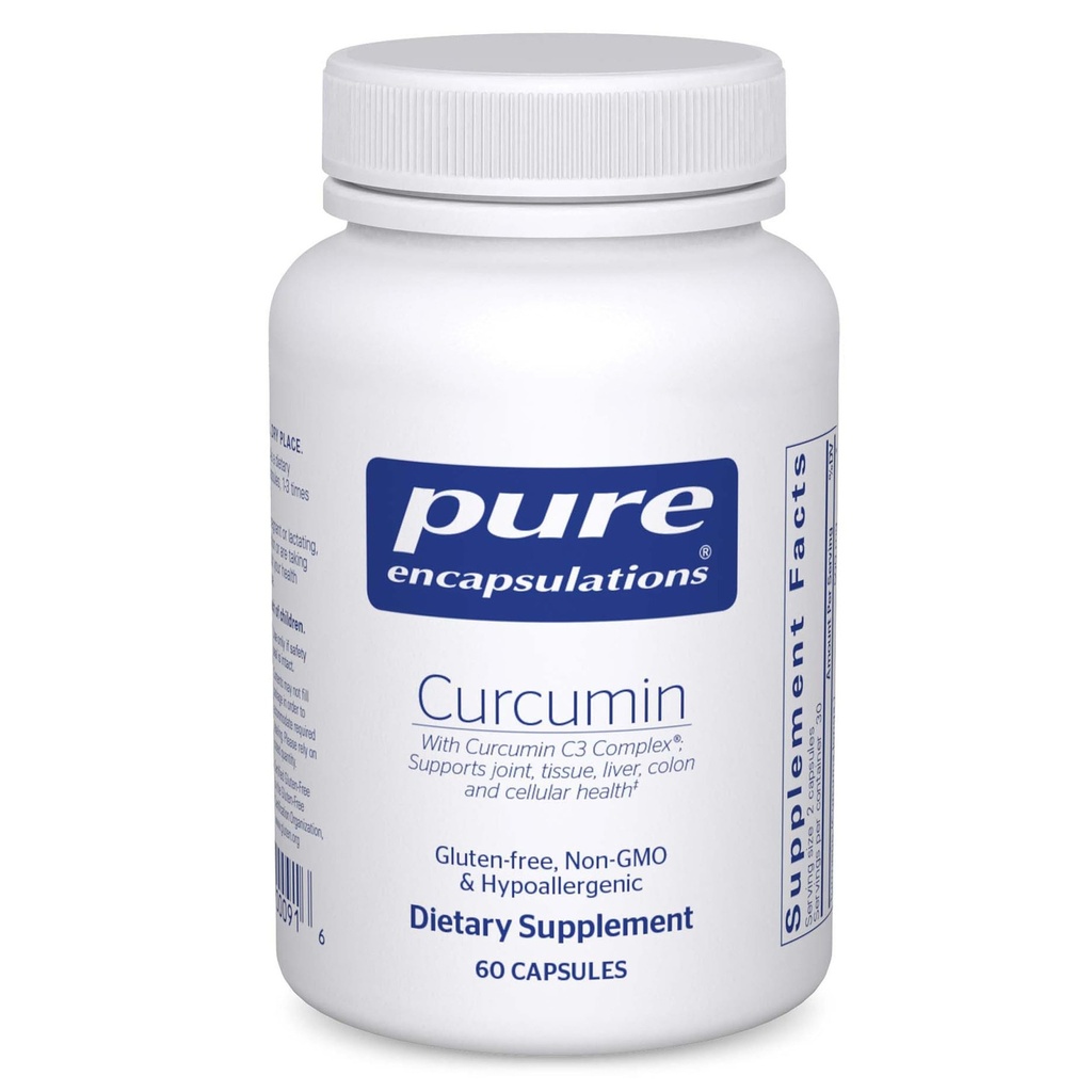 Rena inkapslingar Curcumin - 500 mg - stöder gemensam hälsa och leverhälsa - Curcuma Longa Capsule - Non-GMO & Vegan - 60 kapslar