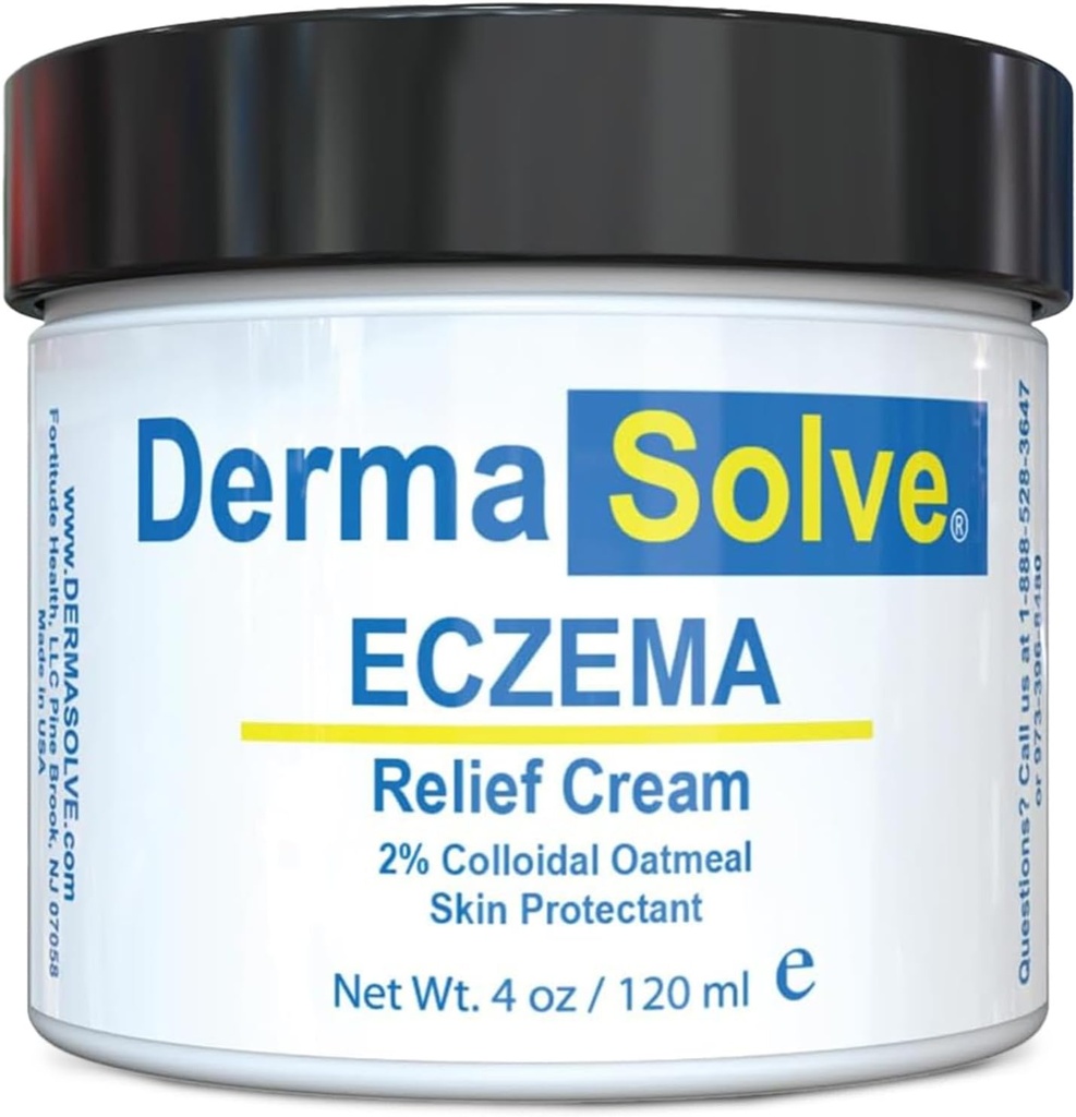 Dermasolve Full Body Eczema Relief Lotion Cream - Flare Control Therapy Balm som skyddar, återfuktar och reparerar hudbarn, spädbarn och vuxna - Steroid Free (4 Fl Oz, 1)