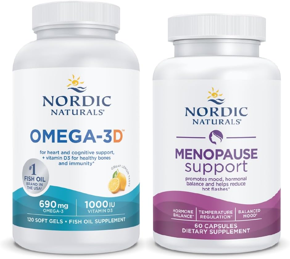Nordic Naturals Starter Pack - vaihdevuodet tuki ja Omega-3D