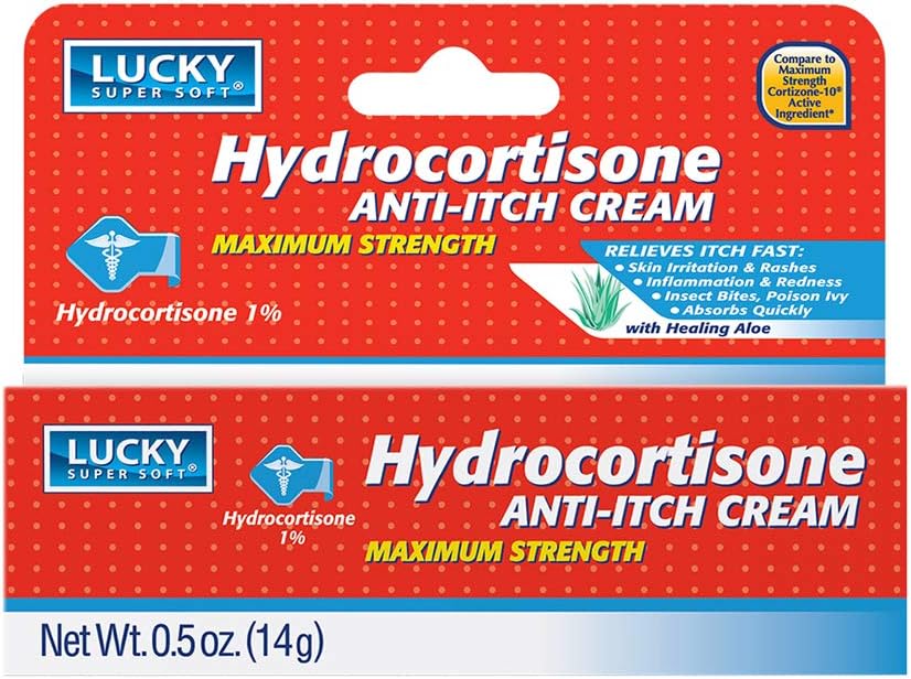 Lucky Super Soft Hydrokortisoni, Itch Creme, 0,5 Ounce