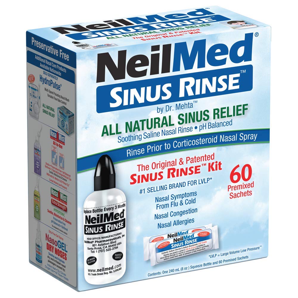 NeilMed Sinus Rinse - En komplett Sinus Nasal Rinse Kit, 50 räkna (Pack of 1) Räkna kan variera