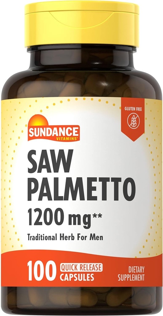 Sundance Vitamiinit Saw Palmetto 1200 mg - 100 kapselia, 2 kapselin pakkaus