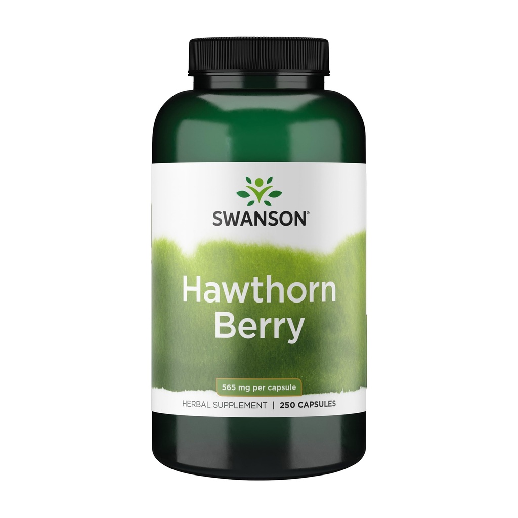 Swanson Hawthorn Berry - Antioxidant, Circulation Support (250 kapslar, 565 mg vardera)
